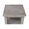 International Concepts Rectangle Hampton Accent Table with Shelves, 16 W, 16 L, 26 in H, Wood, Washed Gray Taupe OT09-70A - alternate 5